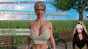 Gamer Girl in Latex Playing Porn Game