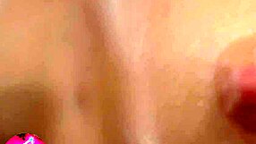 young girl explores her boobs in kinky closeup