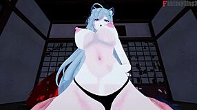 sunaookami shiroko rides cowgirl in blue archive fantasy