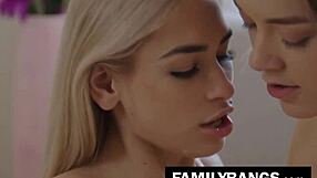 flirty chick moves to stepsisters house for lesbian fun