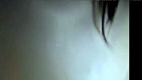 Cum lands on sexy teen tits.