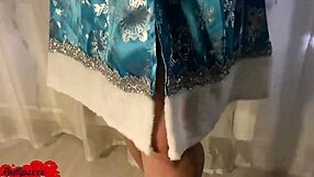 Blonde Sucks Dick in Doggy Style for Cumshot