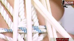 German slave asks, 'Bind my big tits in nylon leggings for BDSM?'