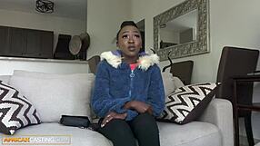 Slutty Black College Babe Loves Good Rough Cowgirl Fuck