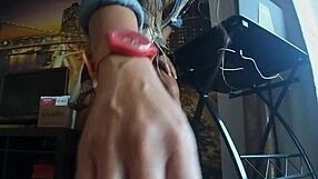 Hey, that delivery guy sees my butt plug and no panties