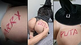 Happy halloween with big ass in panties