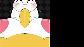 Wow, Toriel's massive tits just keep growing bigger in BeatBanger action!