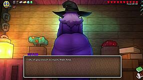 Milf In Witch Cosplay Rides Cock In Hornycraft Parody.