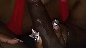 Enjoying anime with big black cocks