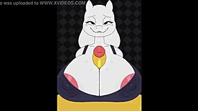 Wow, Toriel's massive tits just keep growing bigger in BeatBanger action!
