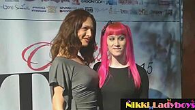 feeling excited at the t-girl and ladyboys party in california with asian transsexuals