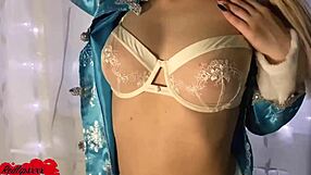 Blonde Sucks Dick in Doggy Style for Cumshot