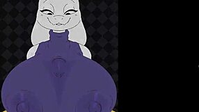 Wow, Toriel's massive tits just keep growing bigger in BeatBanger action!