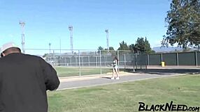 Brunette Deepthroats Big Black Cock