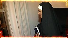Perla Lopez As Horny Nun In Anal Doggy And Creampie Group