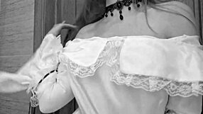 Big Girl In Dress Gets Cum On Pussy