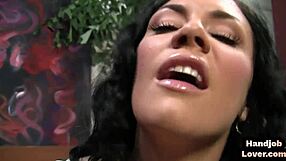 Wow! Hj Pov Babe with Medium Boobs Talks Dirty Rubbing Pussy!