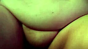 Step son spies on step mom's kinky toilet play.