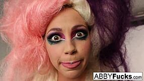 I tease with music during this photoshoot, showing my big tits and ass