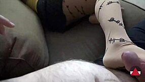 Sole-ful Footjob Drives Cock to Rock Hard Edge