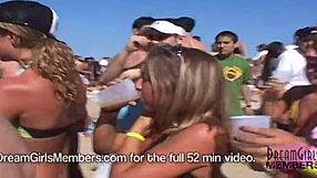 teeny bikini party on spring break in texas