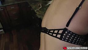 Kenzie Green is getting fucked hard by her stepbro from behind doggystyle.