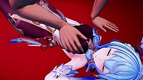 Genshin Ganyu pet MMD animation