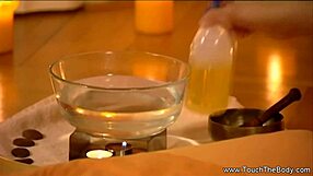 Indian Couple Enjoys Relaxing Oiled Massage