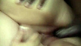 White BBW intensely loves huge black dick titty fuck