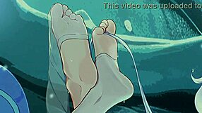 furina guides my quick femdom feet stroke to finish fast