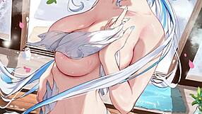 furina guides my quick femdom feet stroke to finish fast