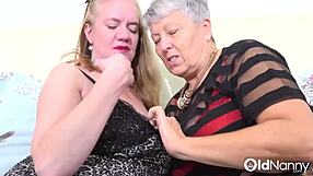 AgedLove Two Old Lesbians Play with Each Other's Labia Hard