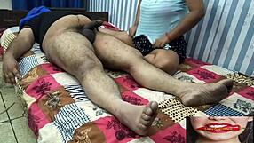 hot indian massage series - nurse massages patient in parlour, leading to public handjob and fucking at the party