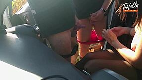 Wife's first public dogging threesome in MFM cuckold