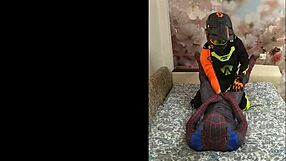 Spiderman And Biker Intense Gay Fuck
