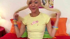 Lil Lexy showing natural tits in a solo performance