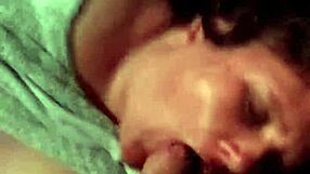 Step son spies on step mom's kinky toilet play.