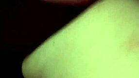 Step son spies on step mom's kinky toilet play.