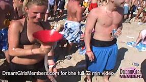 teeny bikini party on spring break in texas