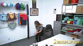 skinny teen, you got caught stealing at the mall by that horny officer