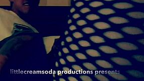 Chubby escort in no-tell motel threesome