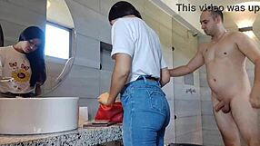 fucking doggy style in the bathroom with this latina’s perfect butt. i took her to the hotel for a wild night.