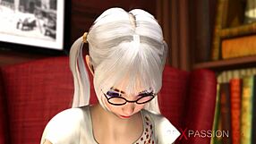 yo, watch this big-titted slut take hard anal with a futanari shemale!