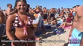 teeny bikini party on spring break in texas