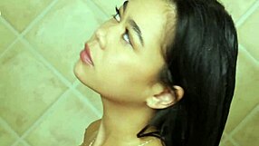 Super Cute Brunette Teen Enjoys Hot Shower in Casting Interview with MILF Mommy