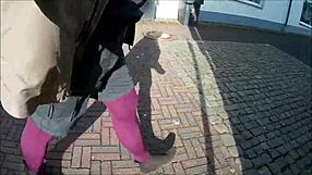 Outdoor Adventures In Pantyhose Featuring Public Scenes And Nature Settings With Relaxed Vibes