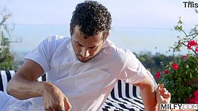 Curvy Mature Syren Rides Young Cock Poolside With Deepthroat