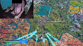 Fortnite gameplay with a Brazilian gamer in the buff
