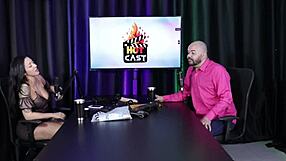 paulo avelar and victoria beatriz in sheer red lingerie showcase