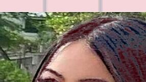 Drawing Hot African Woman In Bikini On Beach While Jerking Off